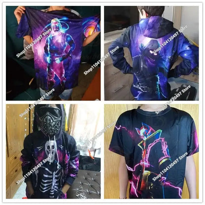 Children's Clothing Autumn Pullover T-shirt Hoodie New Fortnite Kids' Casual Wear Comfortable Streetwear