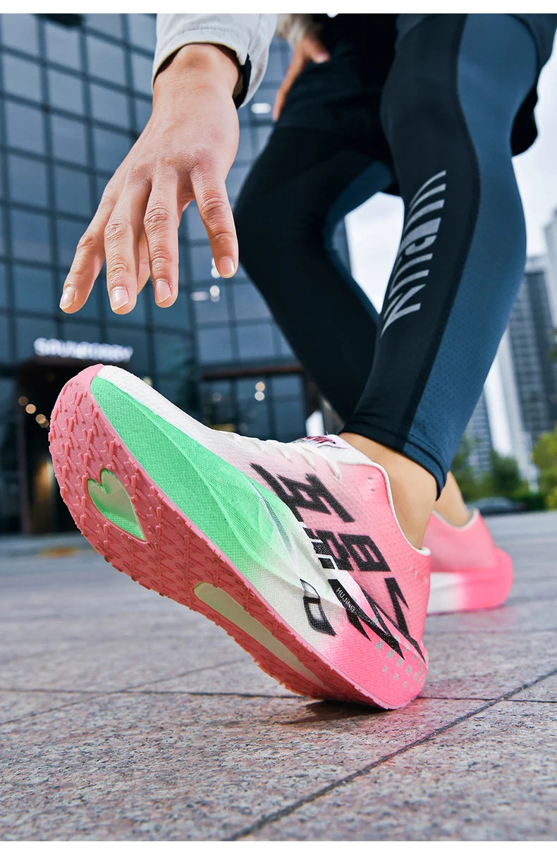 Vyriški sportiniai „Carbon Board“ specialūs, kvėpuojantys, lengvi, moteriški, patogūs, sportiniai, neslystantys sportiniai bateliai, skirti maratonui ir bėgimui
