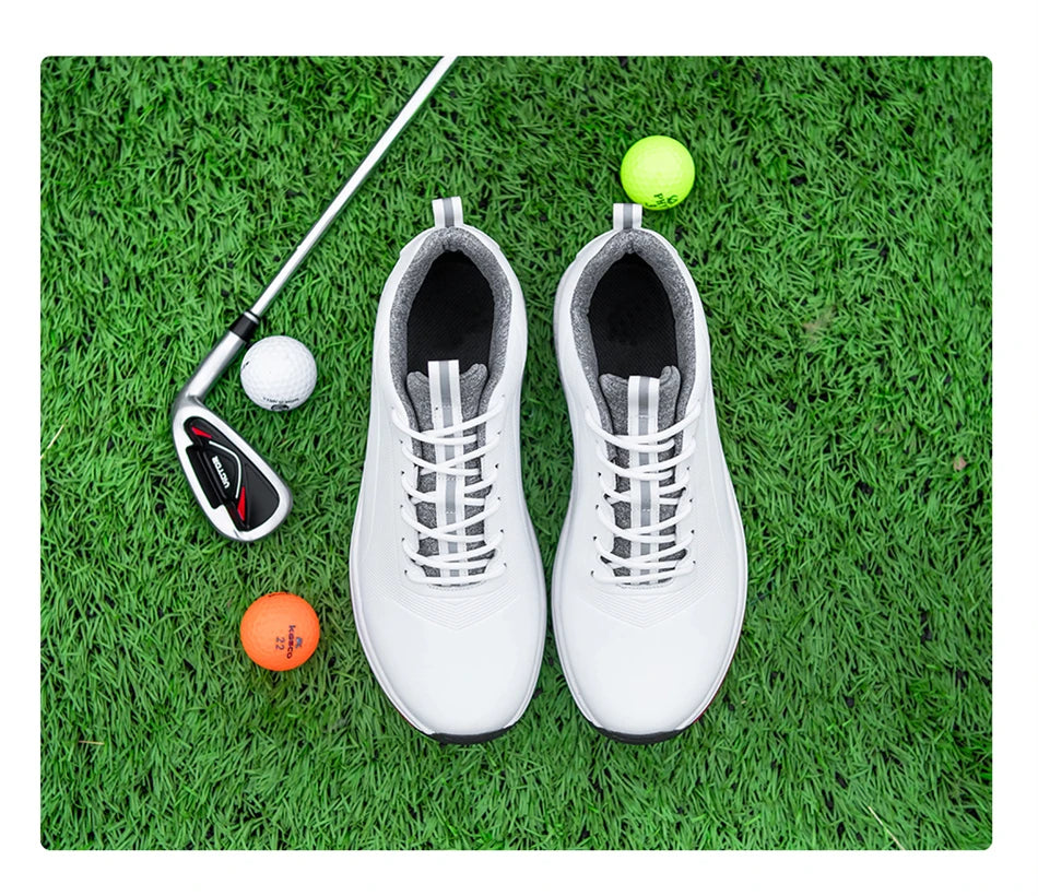 Hot Sale Leisure Golf Shoes Men's Waterproof Golf Spikes Sneakers Professional Non-Slip Golf Trainers Luxury Sports Shoes