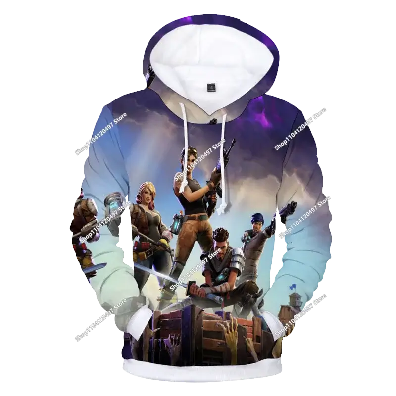 Children's Clothing Autumn Pullover T-shirt Hoodie New Fortnite Kids' Casual Wear Comfortable Streetwear