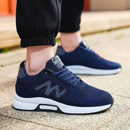 Masszív férfi cipő, magasságnövelő talpbetét 6 cm, sport, nagy méret 37–46