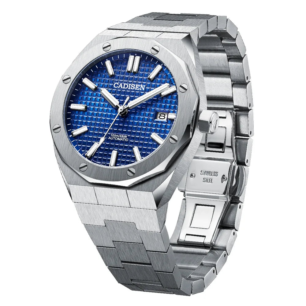 CADISEN Luxury Design 42MM Men's Watches Japan MIYOTA 8215 Sapphire Glass Mechanical Automatic Watch Men 100M Waterproof