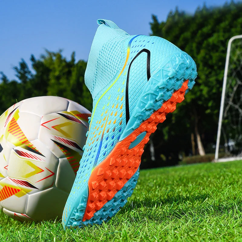 Men Football Boots Professional Turf Futsal Match Grass Unisex Outdoor Training Soccer Shoes Soccer Cleats Non-slip Breathable