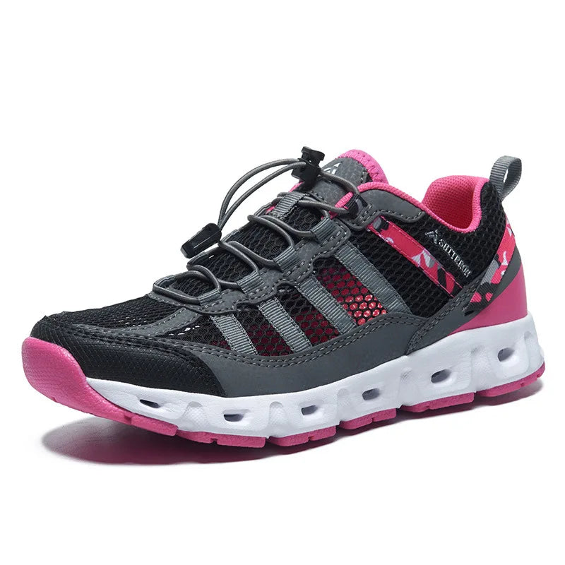 TaoBo 2024 Big Size 46 Men Upstream Quick-Drying Sports Footwear, Women's Aqua Shoes, Quick Lace-Up Climbing Trekking Sneakers
