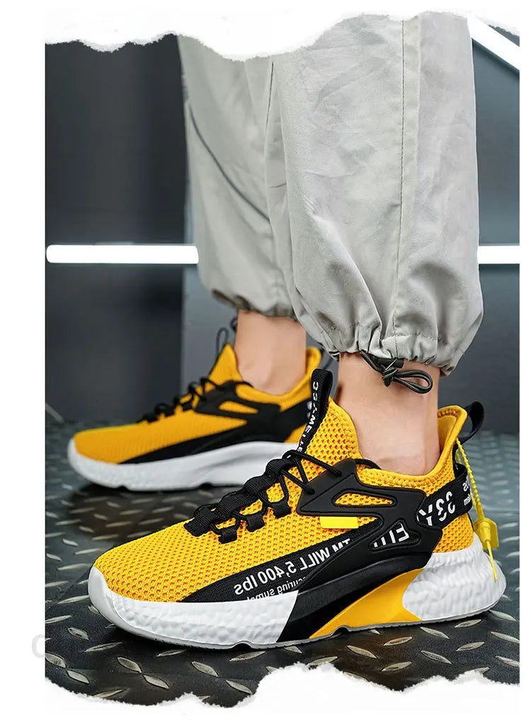 Men's New Sneakers Light Casual Fashion Running Elastic Leisure Outdoor Mesh Summer Sports Tennis Walking Shoes 2025 Size