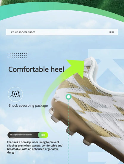 Botas de fútbol Kelme para hombre MG, botas de fútbol juveniles de tacos cortos, calzado de entrenamiento y competición profesional, botas de fútbol para niñas