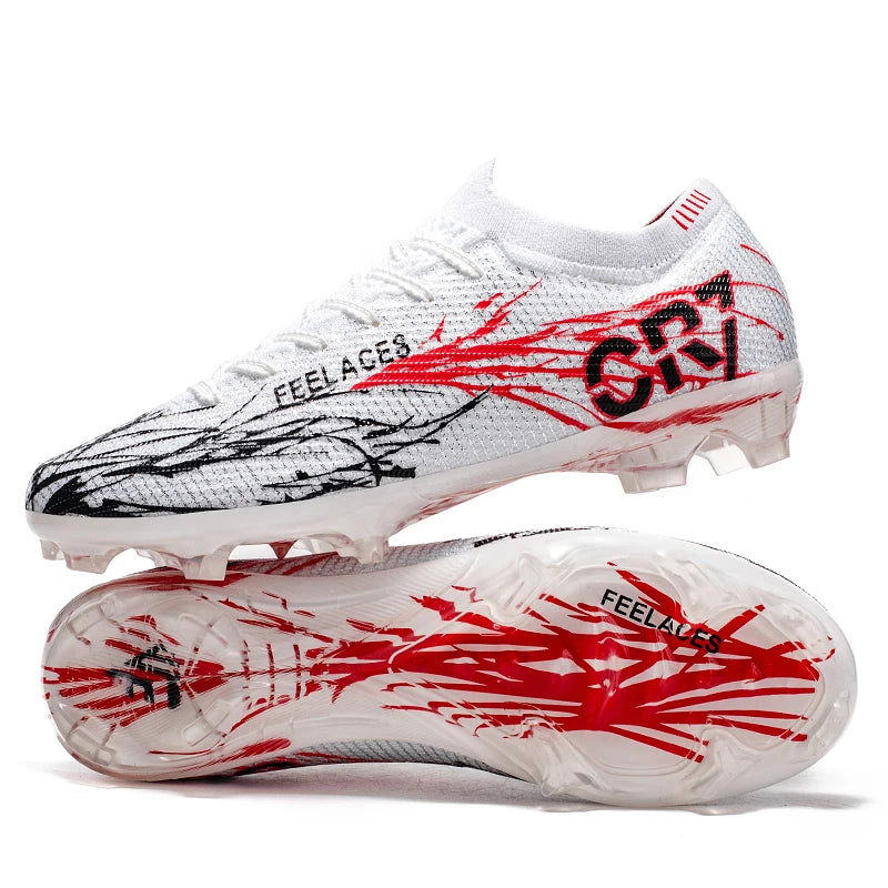 Chaussures de football légères pour hommes et jeunes, crampons d'entraînement d'extérieur, baskets de football respirantes et antidérapantes