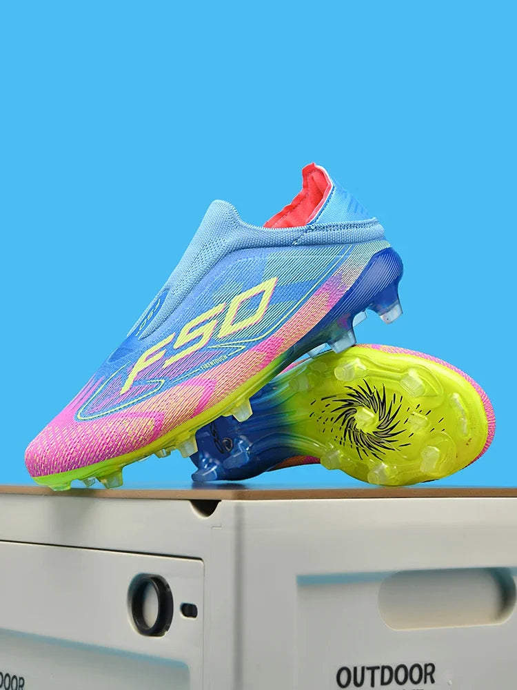 Chaussures de football professionnelles originales pour hommes, résistantes au gazon, chaussures de football décontractées de haute qualité pour hommes, chaussures de football pour entraînement rapide