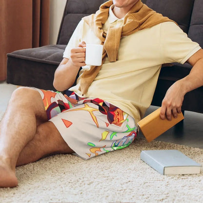 Pantalones cortos de pijama personalizados de Sonic the Hedgehog para hombre, para dormir y estar por casa