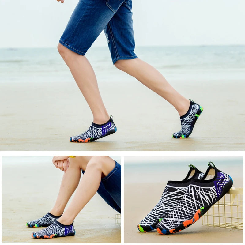 2023Yoga Sports Water Sneakers Unisex Swimming Aqua Seaside Barefoot Slippers Surf Upstream Light Quick-Drying Beach Water Shoes