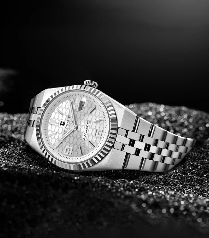 Custom Pilot Watch NH35 Automaattinen mekaaninen miesten kello Safiirikide Valaiseva 100 m vedenkestävä tyynymuotoinen kotelo Sukelluskello