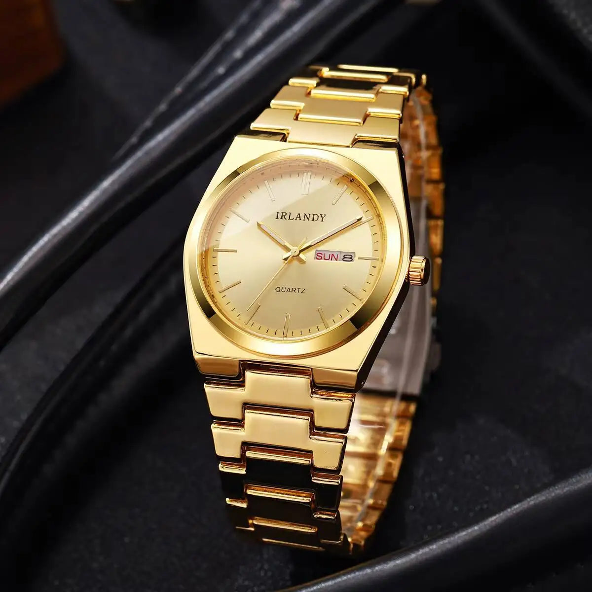 Luxury Mens Calendar Quartz Wristwatches Fashion Men Business Watches Clock Gift Reloj Hombre（Without Box）