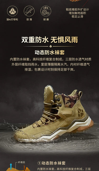 RAX Women Hiking Boots Waterproof Trekking Shoes Lightweight Mountain Climbing Boots Antislip Outdoor Sports Shoes Tourism