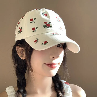 Aranyos sapkák japán stílusú, retro hímzéses baseball sapka – sokoldalú női baseball sapka, alkalmi napellenző, napvédő sapka