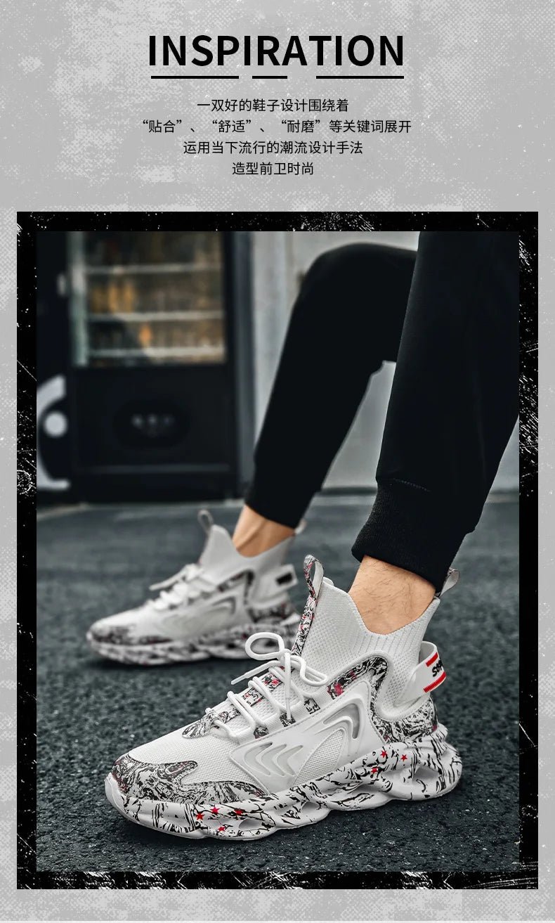 Shoes Men Sneakers Male Casual Men's Shoes Tennis Luxury Shoes Trainer Race Breathable Shoes Fashion Loafers Running Shoes for Men