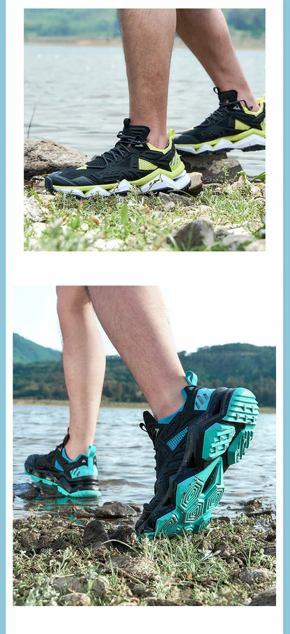 Rax Men's Hiking Shoes Breathable Hunting Boots Outdoor Sports Mesh Sneakers Lightweight Mountain Casual Trekking Shoes for Men