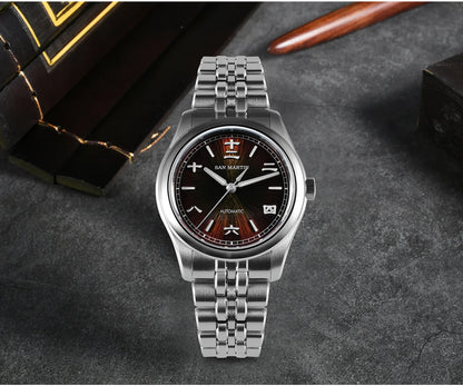 San Martin New 39mm Gada Watch Chinese Style Original Design Sunburst JianZhan Miyota 90S5 Men Dress Automatic Mechanical SN0144