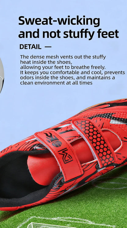 Scarpe da calcio per bambini, scarpini professionali da scuola, tacchetti per erba, allenamento sportivo, calzature outdoor e futsal per ragazzi, 28-38