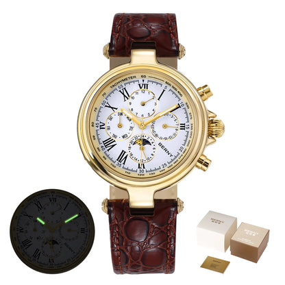 Montre automatique pour homme BERNY, style rétro, avec affichage Soleil et Lune, aiguilles luminescentes et mouvement ST1652 ; une montre mécanique classique et élégante, dotée d'un bracelet en cuir véritable.