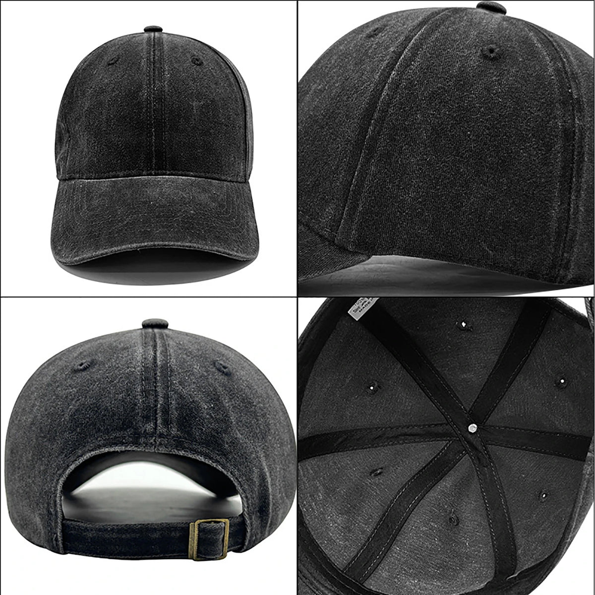 Retro Washed Distressed Baseball Cap Skull Embroidered Dad Hat Men Women Casual Adjustable Outdoor Sun Hat 260617