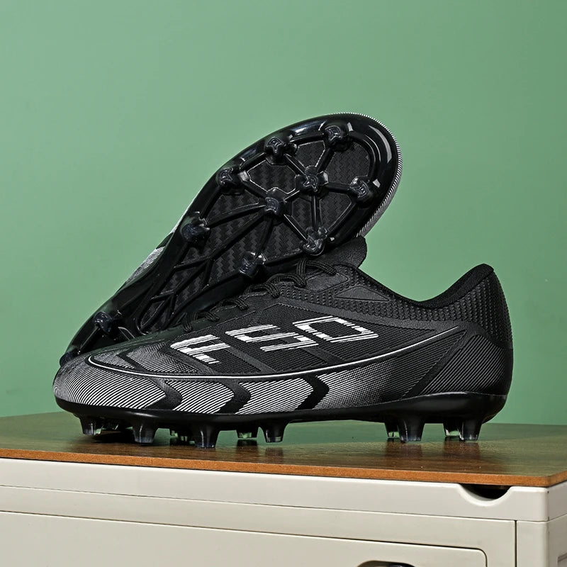 Nouvelles chaussures de football pour hommes, chaussures de sport respirantes, antidérapantes, de haute qualité, pour matchs en plein air, chaussures de football de salle, haute tige, ultralégères