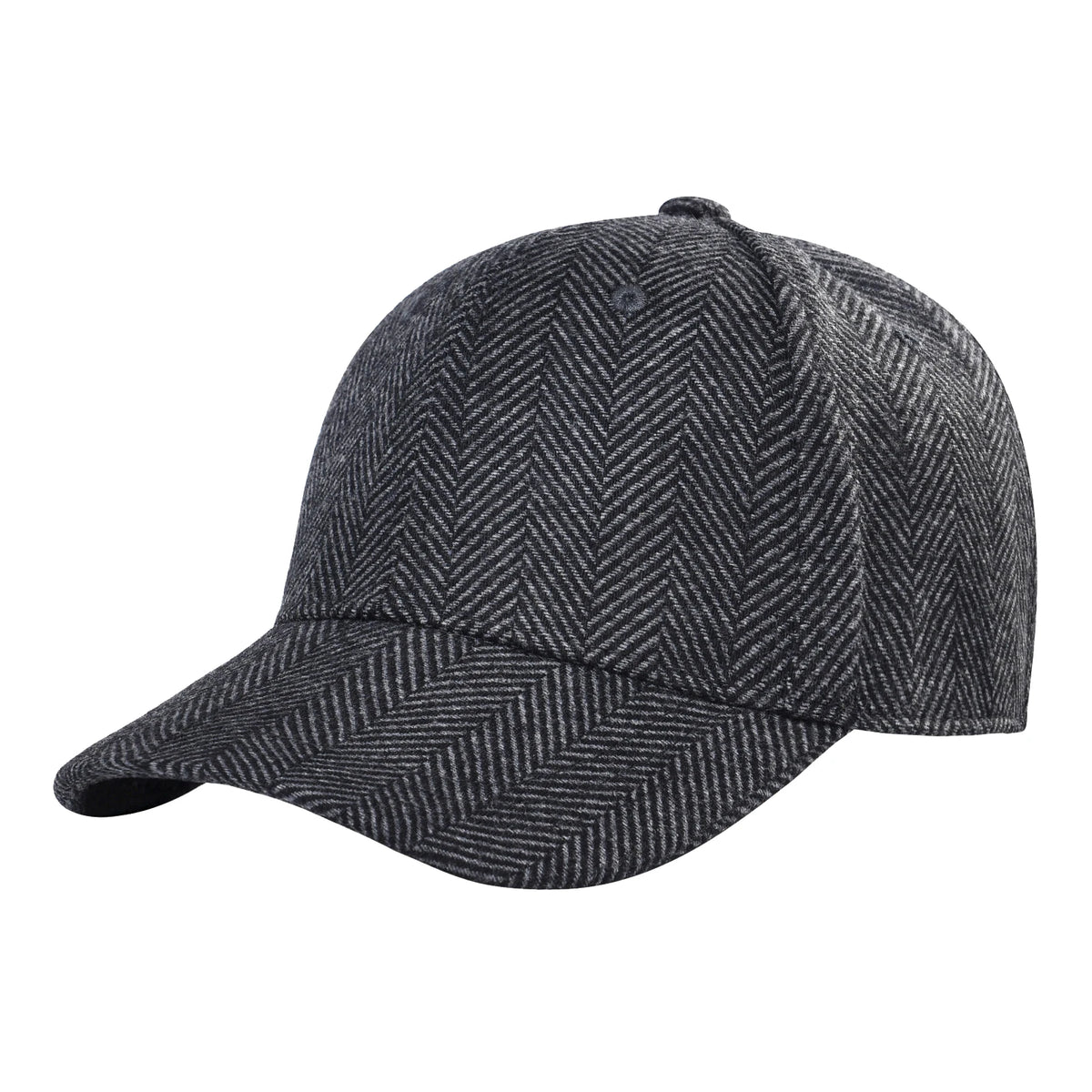 BOTVELA Men's Wool Tweed Baseball Cap Casual Style Soft Adjustable Unstructured Hat