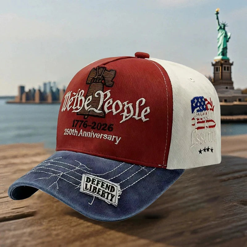 ABLECAP 2026 New Embroidered Baseball Caps For Patriotic USA 250th Anniversary Hat 1776-2026 Male Female Adult New Year Gift