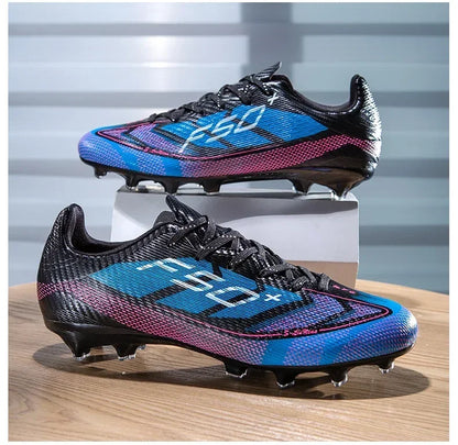 Nouvelles chaussures de football pour hommes, chaussures de soccer pour terrain en herbe, chaussures d'entraînement, chaussures de sport ultralégères, chaussures de match professionnelles, baskets antidérapantes unisexes.