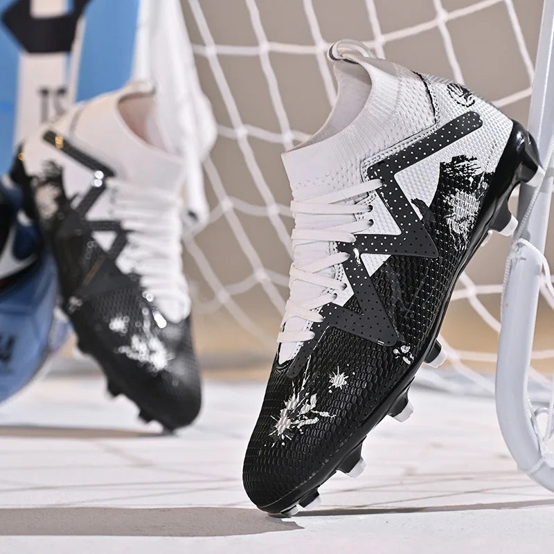 Chaussures de Football pour hommes, chaussures de sport professionnelles, ongles longs FG, crampons de sport de plein air, chaussures d'entraînement antidérapantes