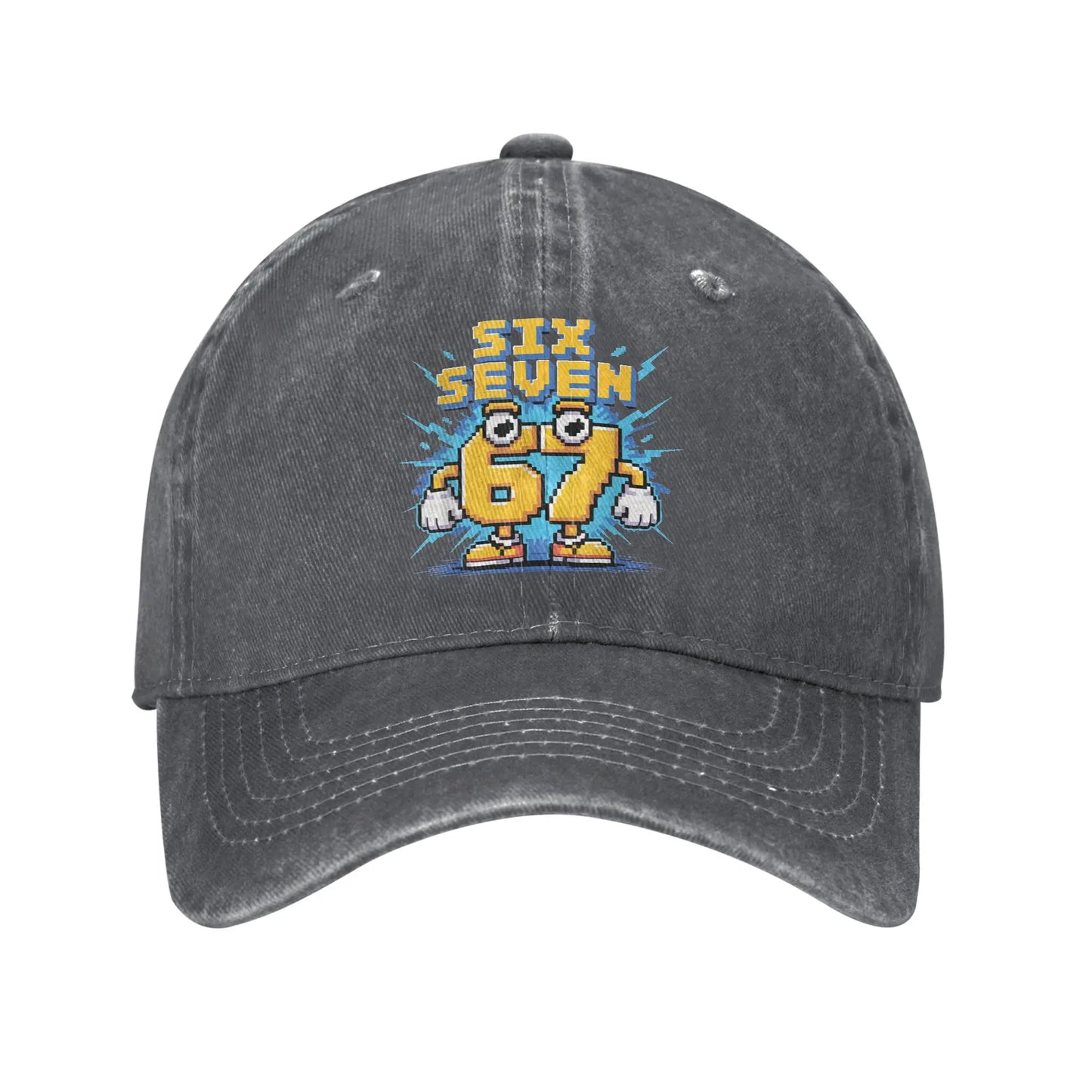 67 Meme Brainrot Six Seven Kids Gaming Gen Alpha Sun Baseball Cap Casual Men Trucker Hat Wholesale Design Outdoor Snapback Cap