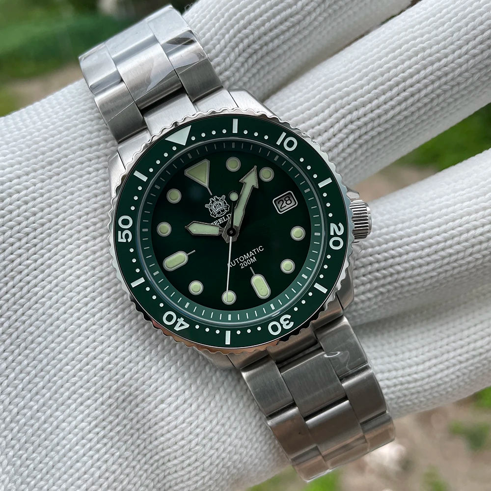 STEELDIVE SD1973 Men's Dive Watch NH35 Automatic Mechanical Men's Watch Luminous Ceramic Bezel Diver Watch Men Watches Sapphire