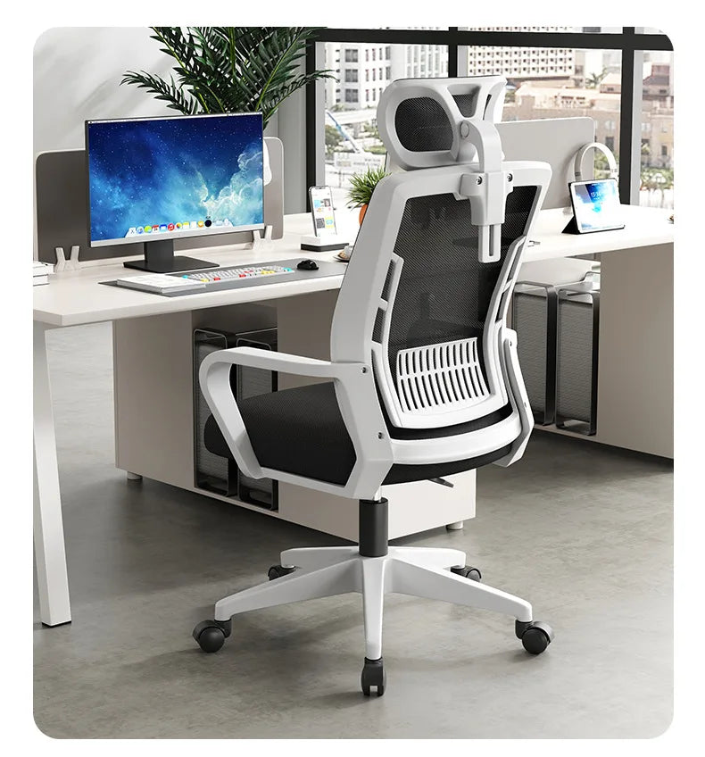 Home Office Ergonomic SeatBackrest: Liftable, Swivel, Waist Rest, Headrest, Gaming Chair