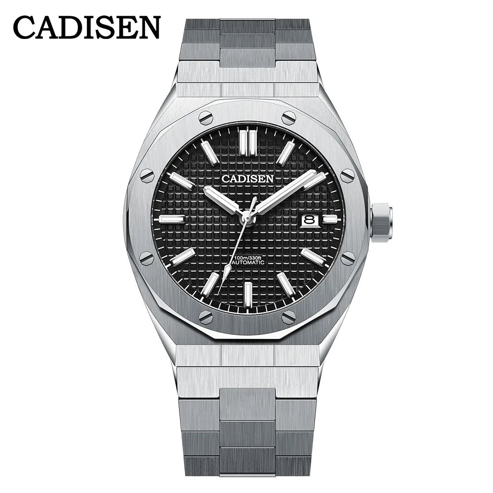 CADISEN Luxury Design 42MM Men's Watches Japan MIYOTA 8215 Sapphire Glass Mechanical Automatic Watch Men 100M Waterproof