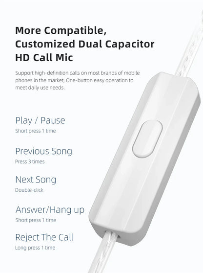 KZ ZAX 7BA+1DD Hybrid In-Ear Earphones – 16 Drivers HiFi Wired IEM Earbuds with Detachable Cable & Microphone