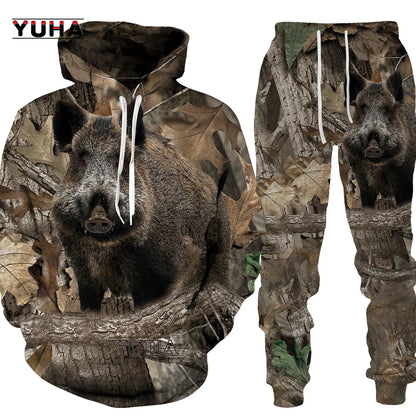 Moda Otoño: sudaderas con capucha con estampado de león y lobo, piel de tigre blanco en 3D por toda la prenda, sudadera de hombre, chaqueta unisex con cremallera, chaqueta informal