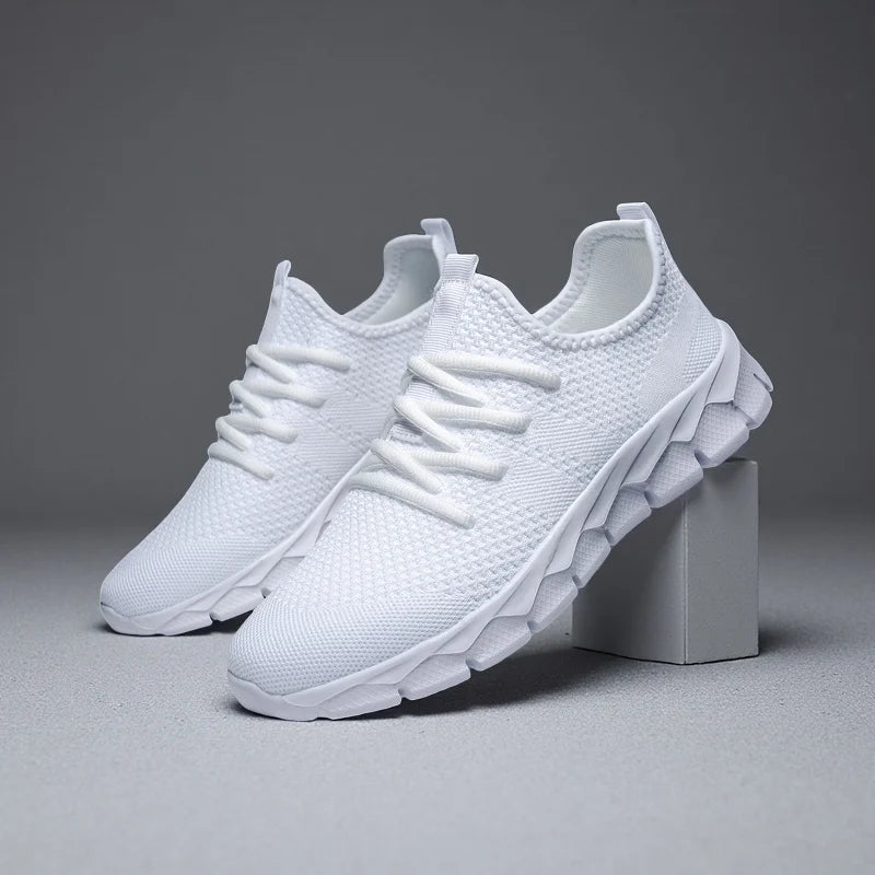 Sneakers til mænd i let mesh, damesko, casual flade sko, løbesko til mænd, bløde tennissko, åndbare herresneakers