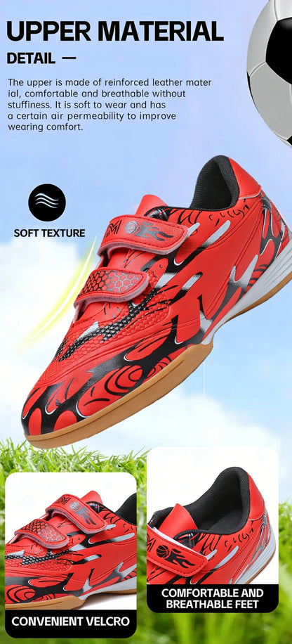 Scarpe da calcio per bambini, scarpini professionali da scuola, tacchetti per erba, allenamento sportivo, calzature outdoor e futsal per ragazzi, 28-38