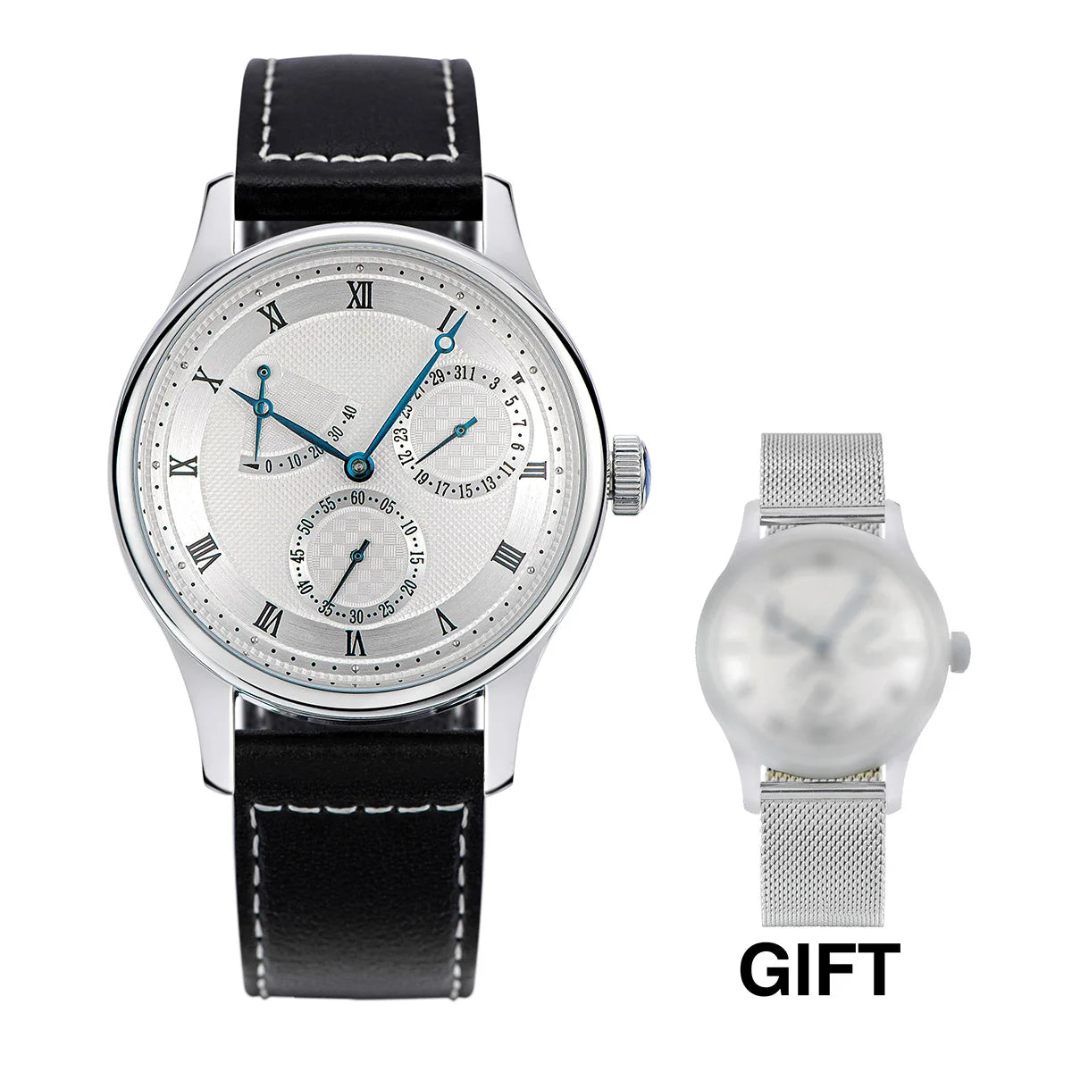 Men's Watch Pilot 40mm 1963 Automatic Mechanical Wristwatch Tianjin ST1780 Movement Army Designer Clock Men's Watches New 2024