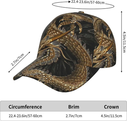 Dragon Snapback-pet Herenbaseballpetten Herenzonnepet Verstelbare coole truckerpet voor dames en heren
