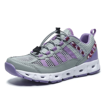 TaoBo 2024 Big Size 46 Men Upstream Quick-Drying Sports Footwear, Women's Aqua Shoes, Quick Lace-Up Climbing Trekking Sneakers