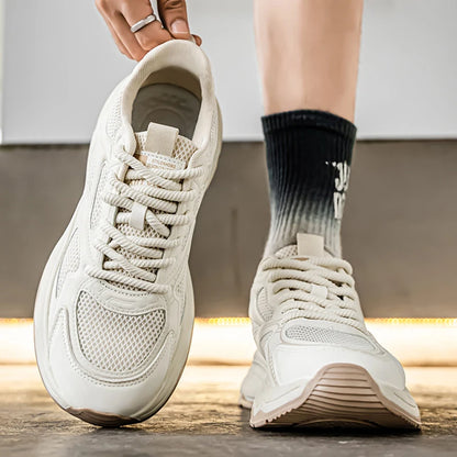 Herren-Speed-Freizeitsneaker für Frühling und Sommer, mit weicher Sohle, rutschfest, atmungsaktiv, Outdoor-Laufschuhe, modische Youth Joker Sportschuhe