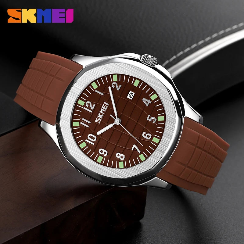 Skmei 9286 Luxe sporthorloge met datum en siliconen band voor heren (Relogio Masculino) met quartz-uurwerk