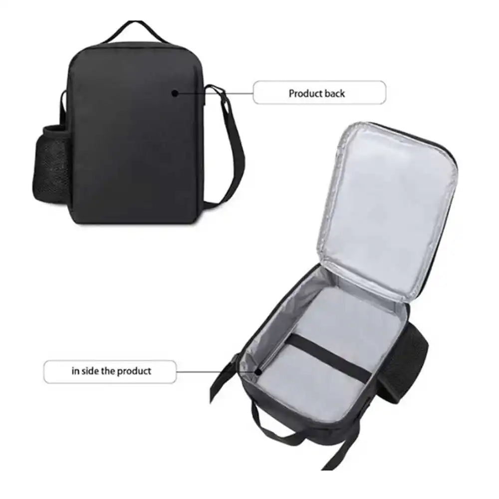 Cute Cartoon Lunch Bag Insulated Thermal Food Container Leakproof Reusable Fortnite Lunch Cooler Bag for Kids Student