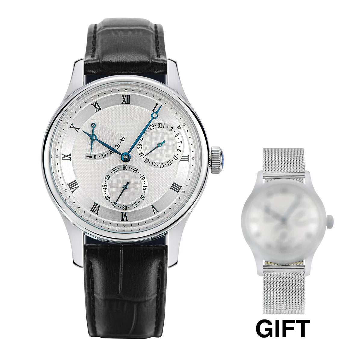 Men's Watch Pilot 40mm 1963 Automatic Mechanical Wristwatch Tianjin ST1780 Movement Army Designer Clock Men's Watches New 2024