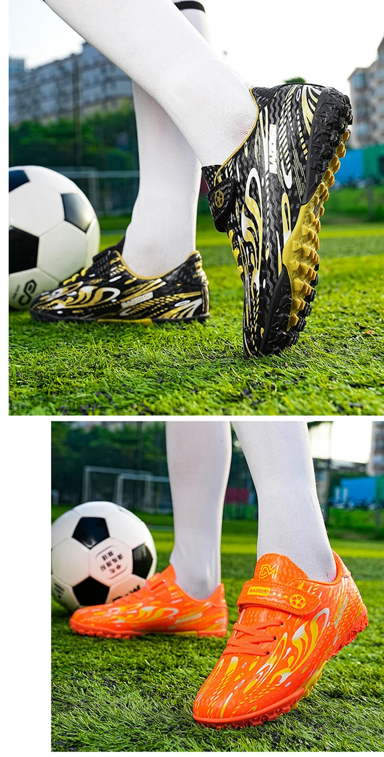 Chaussures de football pour hommes, chaussures de football professionnelles pour terrain en gazon, nouvelles chaussures de football résistantes, chaussures de football décontractées pour enfants, chaussures de football ant