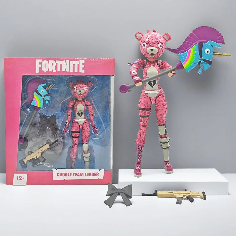 Game Fortnite Raptor Black Knight Skull Trooper Premium Cuddle Team Leader MogulMaster Action Figure Room Decoration Toys Gift