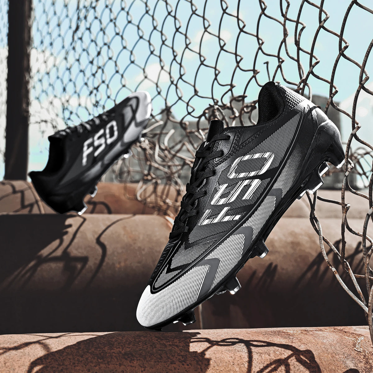 Chaussures de football pour hommes, crampons AG FG pour terrains durs, amortissement des chocs, confort, résistance à l'usure, idéales pour les matchs sur gazon naturel.