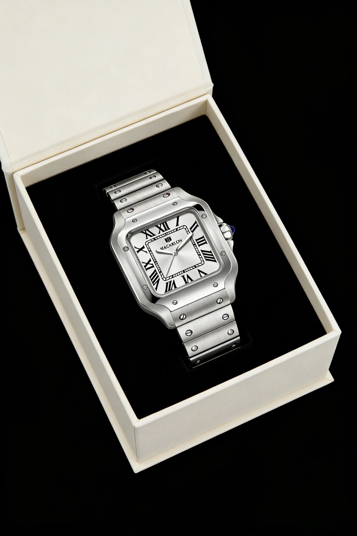 2026 New MACARLON Design 38mm Mechanical Watch Men's Sapphire Glass Luminous Stainless Steel Waterproof China NH35 Automatic Watch