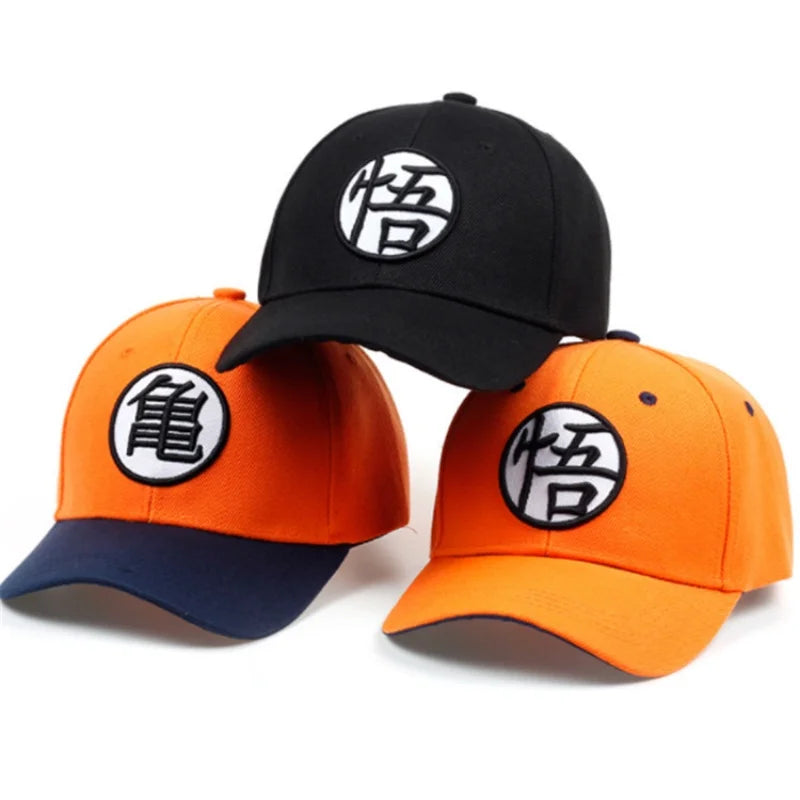 Dragon Ball Son Goku uniszex Gui Wu hímzéses baseball sapka tavaszi és őszi szabadtéri állítható alkalmi sapka napvédő sapka