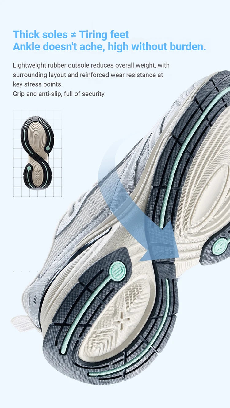 Xtep Basque 3 Men's Sneakers, Retro Fashion, Breathable Luxury Height-Increasing Sports Shoes, Spring 2026, Model 874219320001